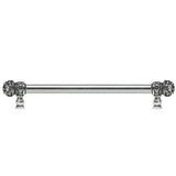 Carpe Diem Hardware - Juliane Grace 18'' O.C (Approx) With 5/8'' Smooth Center Long Pull Small Finial W/ 52 Swarovski Clear and Aurore Boreale Crystals - Chalice