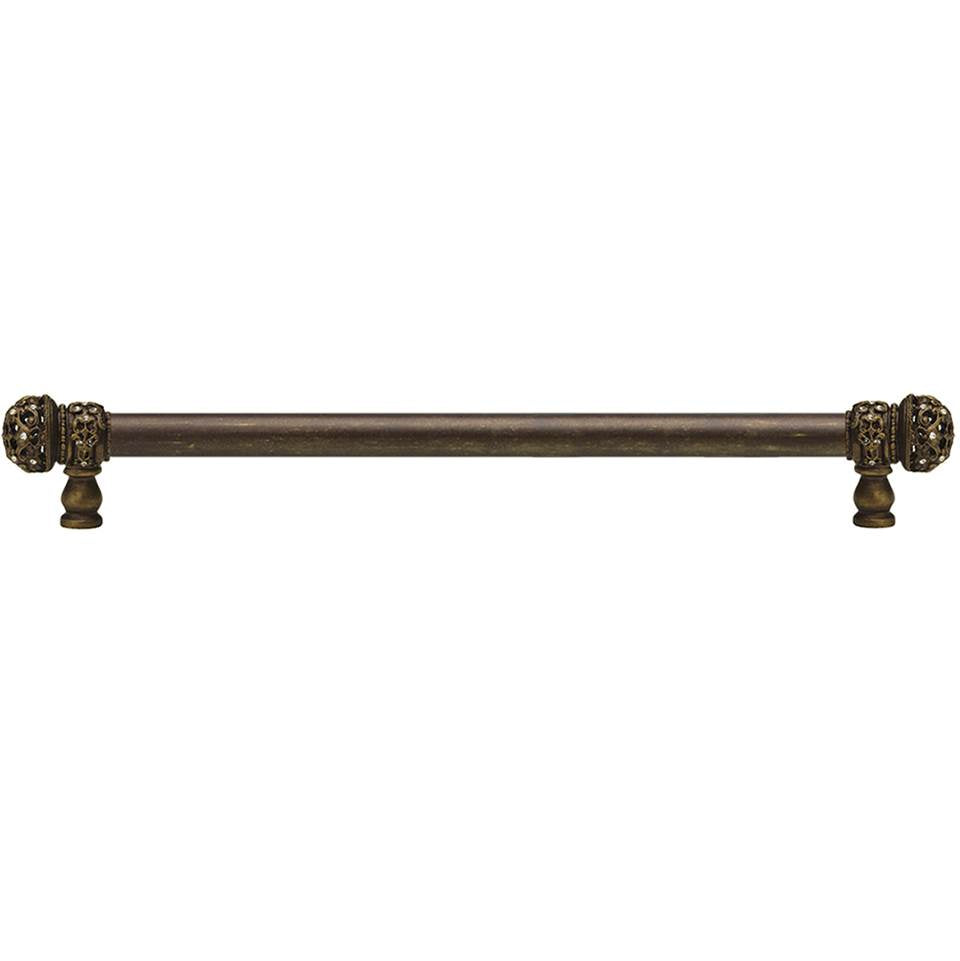 Carpe Diem Hardware - Bacchus 9'' O.C. Approx w/ 1/2'' Round Smooth Bar Long Pull - Antique Brass