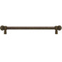 Carpe Diem Hardware - Juliane Grace 22'' O.C. Approx w/ 5/8'' Smooth Center Long Pull Small Finial w/ 52 Swarovski Crystals - Antique Brass