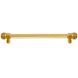 Carpe Diem Hardware - Juliane Grace 22'' O.C. (Approx) With 5/8'' Smooth Center Long Pull Small Finial W/ 52 Swarovski Clear and Aurore Boreale Crystals - Gilded Mercury