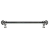 Carpe Diem Hardware - Juliane Grace 22'' O.C. (Approx) With 5/8'' Smooth Center Long Pull Small Finial W/ 52 Swarovski Clear and Aurore Boreale Crystals - Chalice