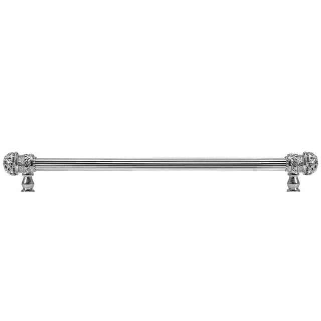 Carpe Diem Hardware - Juliane Grace 22'' O.C. Approx w/ 5/8'' Reeded Center Long Pull Small Finial w/ 52 Swarovski Crystals - Soft Gold
