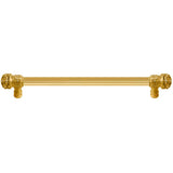 Carpe Diem Hardware - Juliane Grace 22'' O.C. Approx w/ 5/8'' Reeded Center Long Pull Small Finial w/ 52 Swarovski Crystals - Gilded Mercury