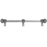 Carpe Diem Hardware - Juliane Grace 18'' O.C Approx w/ 5/8'' Reeded Center Long Pull Small Finial w/ 61 Swarovski Crystals w/ Center Brace - Chalice