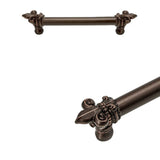 Carpe Diem Hardware - Charlemagne 6'' O.C. Approx w/ 5/8'' Smooth Center Long Pull w/ Large Fleur De Lys - Chalice