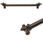 Carpe Diem Hardware - Charlemagne 12'' O.C. Approx w/ 5/8'' Smooth Center Long Pull w/ Large Fleur De Lys - Chalice