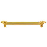Carpe Diem Hardware - Charlemagne 12'' O.C. (Approximately) With 5/8'' Smooth Center Long Pull With Large Fleur De Lys - Gilded Mercury