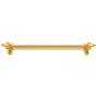 Carpe Diem Hardware - Charlemagne 18'' O.C. (Approximately) With 5/8'' Reeded Center Long Pull With Large Fleur De Lys - Gilded Mercury