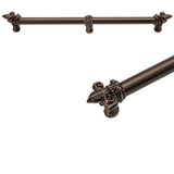 Carpe Diem Hardware - Charlemagne 22'' O.C. Approx w/ 5/8'' Smooth Center Long Pull w/ Large Fleur De Lys w/ Center Brace - Chalice