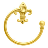 Carpe Diem Hardware - Charlemagne Swing Towel Smooth Ring Right - Gilded Mercury