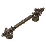 Carpe Diem Hardware - Charlemagne Classic 3'' O.C. Pull With Small Fleur De Lys On Ends In Antique Brass. - Antique Brass