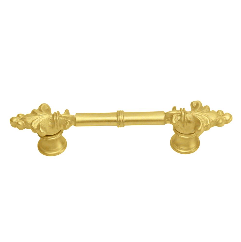 Carpe Diem Hardware - Charlemagne Classic 3'' O.C. Pull With Small Fleur De Lys On Ends In Gilded Mercury. - Gilded Mercury
