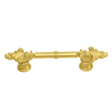Carpe Diem Hardware - Charlemagne Classic 3'' O.C. Pull With Small Fleur De Lys On Ends In Gilded Mercury. - Gilded Mercury