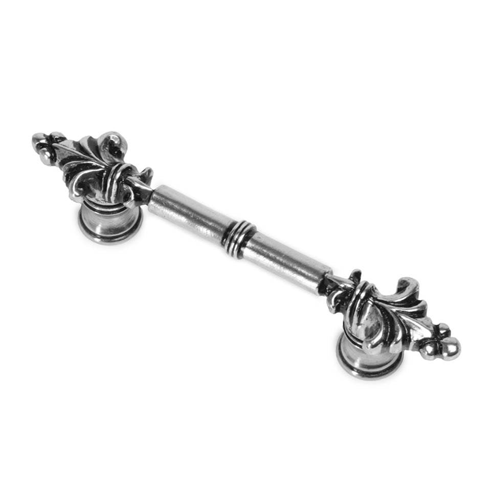 Carpe Diem Hardware - Charlemagne Classic 3'' O.C. Pull With Small Fleur De Lys On Ends In Chalice. - Chalice