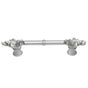 Carpe Diem Hardware - Charlemagne Classic 4'' O.C. Pull w/ Small Fleur De Lys On Ends - Chrysalis