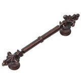 Carpe Diem Hardware - Charlemagne Classic 4'' O.C. Pull With Small Fleur De Lys On Ends - Oil Rubbed Bronze