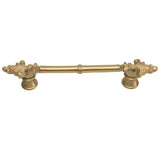 Carpe Diem Hardware - Charlemagne Classic 4'' O.C. Pull With Small Fleur De Lys On Ends In Soft Gold. - Soft Gold