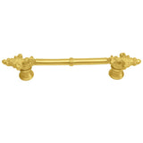 Carpe Diem Hardware - Charlemagne Classic 4'' O.C. Pull With Small Fleur De Lys On Ends In Gilded Mercury. - Gilded Mercury