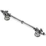 Carpe Diem Hardware - Charlemagne Classic 4'' O.C. Pull With Small Fleur De Lys On Ends In Chalice. - Chalice