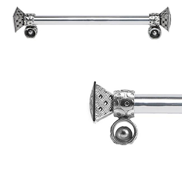 Carpe Diem Hardware - Geometric 9'' O.C. Approx w/ 5/8'' Reeded Center Long Pull - Chalice