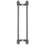 Carpe Diem Hardware - Cricket Cage Back To Back 6'' O.C. Approx w/ 5/8'' Reeded Center Long Pull Small Finial - Chalice