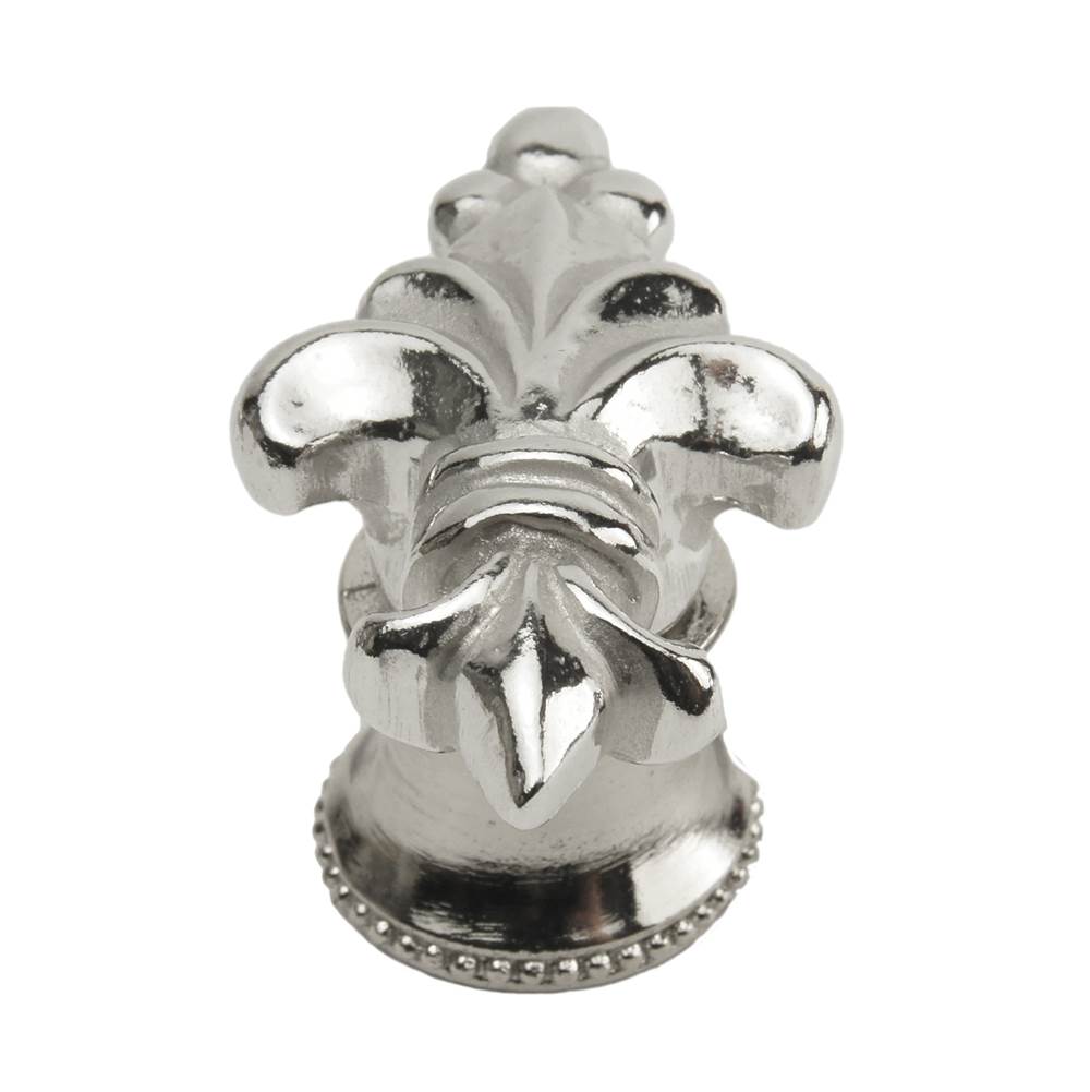 Carpe Diem Hardware - Charlemagne Classic Large Knob In Platinum. - Platinum