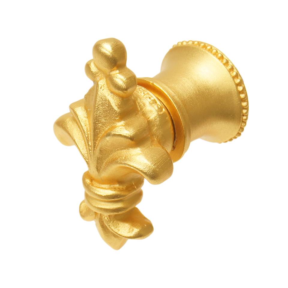 Carpe Diem Hardware - Charlemagne Classic Large Knob In Gilded Mercury. - Gilded Mercury