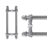 Carpe Diem Hardware - Acanthus Back To Back 6'' O.C. {Approx.} w/ 5/8'' Smooth Center Long Pull Romanesque Style - Chalice