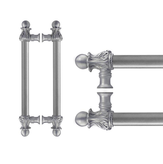Carpe Diem Hardware - Acanthus Back To Back 6'' O.C. {Approx.} w/ 5/8'' Smooth Center Long Pull Romanesque Style - Chalice