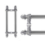 Carpe Diem Hardware - Acanthus Back To Back 6'' O.C. {Approx.} w/ 5/8'' Smooth Center Long Pull Romanesque Style - Chalice