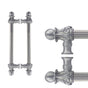 Carpe Diem Hardware - Acanthus Back To Back 6'' O.C. {Approx.} w/ 5/8'' Reeded Center Long Pull Romanesque Style - Chalice