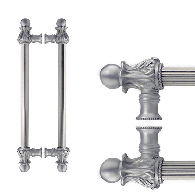 Carpe Diem Hardware - Acanthus Back To Back 9'' O.C. {Approx.} w/ 5/8'' Reeded Center Long Pull Romanesque Style - Chalice