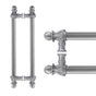 Carpe Diem Hardware - Acanthus Back To Back 12'' O.C. {Approx.} w/ 5/8'' Smooth Center Long Pull Romanesque Style - Chalice
