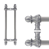 Carpe Diem Hardware - Acanthus Back To Back 12'' O.C. {Approx.} w/ 5/8'' Reeded Center Long Pull Romanesque Style - Chalice