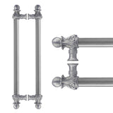 Carpe Diem Hardware - Acanthus Back To Back 18'' O.C. {Approx.} w/ 5/8'' Smooth Center Long Pull Romanesque Style - Chalice