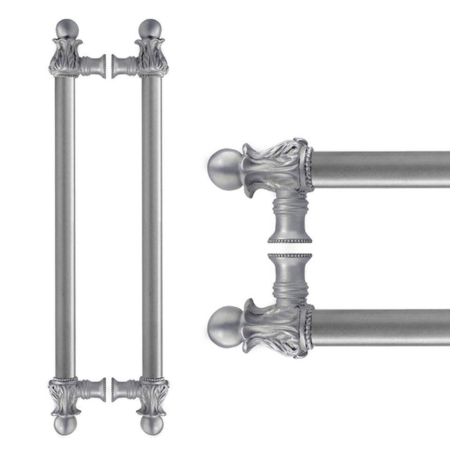 Carpe Diem Hardware - Acanthus Back To Back 18'' O.C. {Approx.} w/ 5/8'' Smooth Center Long Pull Romanesque Style - Chalice