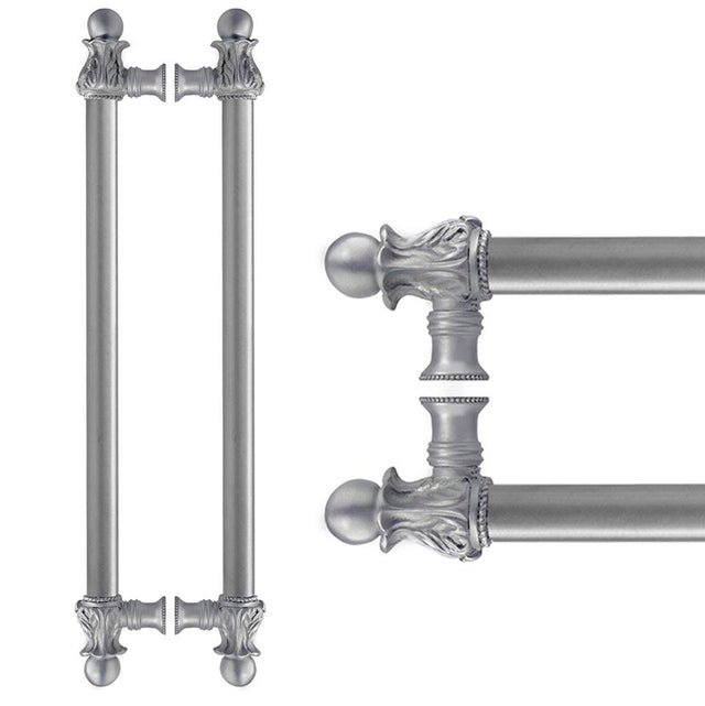 Carpe Diem Hardware - Carpe Diem 5864-23 Acanthus Chrysalis Back To Back 22'' O.C. (Approx.) W/ 5/8'' Smooth Center Long Pull Romanesque Style - Chrysalis