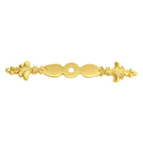 Carpe Diem Hardware - Charlemagne Small Escutcheon - Gilded Mercury