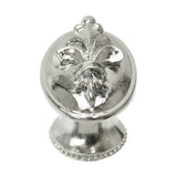 Carpe Diem Hardware - Charlemagne Oval Knob In Platinum. - Platinum