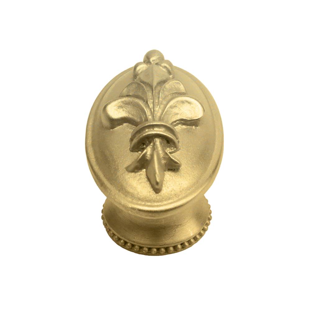 Carpe Diem Hardware - Charlemagne Oval Knob In Soft Gold. - Soft Gold
