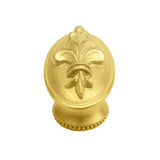 Carpe Diem Hardware - Charlemagne Oval Knob In Gilded Mercury. - Gilded Mercury