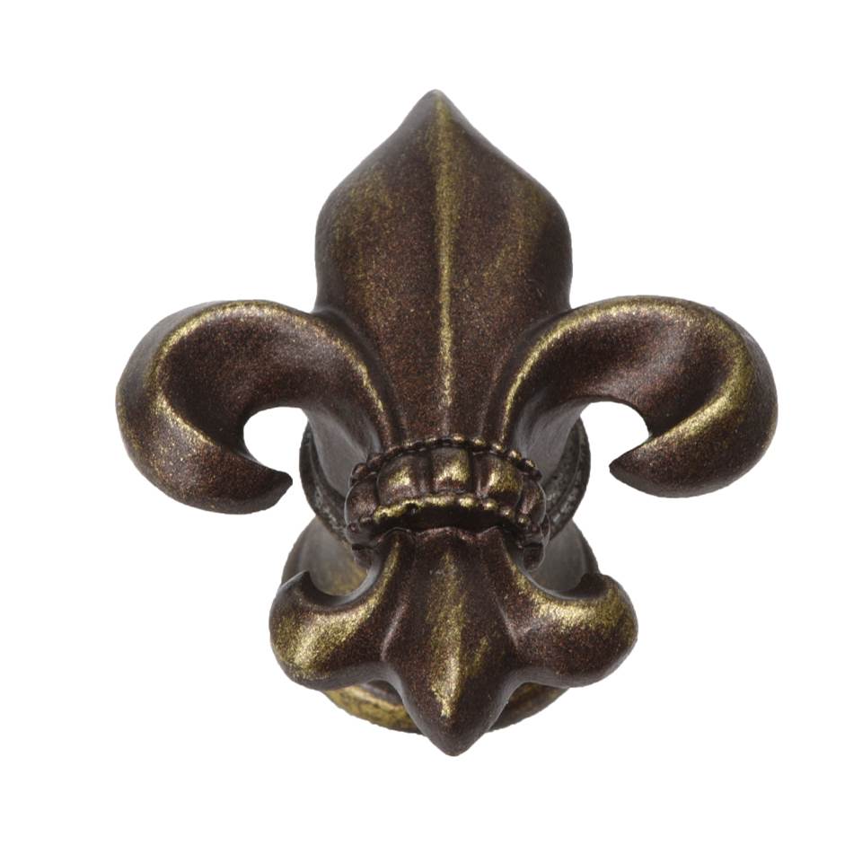 Carpe Diem Hardware - Charlemagne Knob In Antique Brass. - Antique Brass