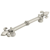 Charlemagne 4'' O.C. Pull w/ Large Fleur De Lys