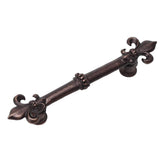 Carpe Diem Hardware - Charlemagne 5'' O.C. Pull With Large Fleur De Lys - Oil Rubbed Bronze
