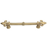 Carpe Diem Hardware - Charlemagne 5'' O.C. Pull With Large Fleur De Lys In Soft Gold. - Soft Gold