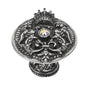 Carpe Diem Hardware - Queen Anne Shield Knob w/ Swarovski Crystals - Chalice