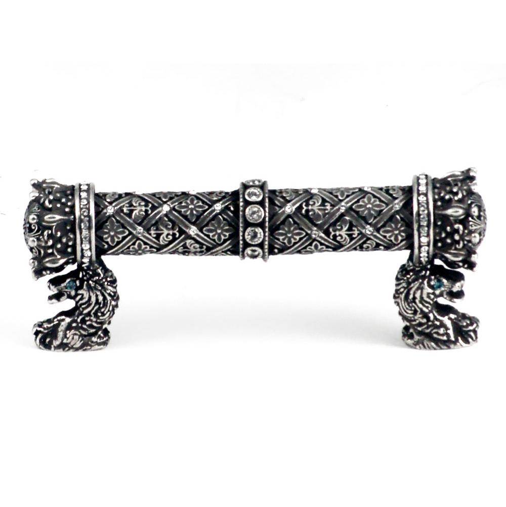 Carpe Diem Hardware - Queen Anne 3'' O.C. Pull w/ Swarovski Crystals - Chalice