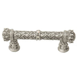 Carpe Diem Hardware - Carpe Diem 6130-11Cab Crowning Glory Queen Anne Satin Queen Anne 3'' O.C. Pull W/ Swarovski Crystals - Satin