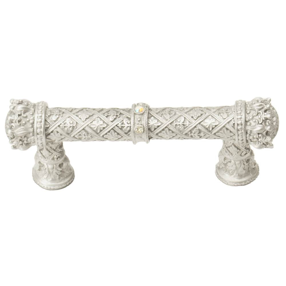 Carpe Diem Hardware - Carpe Diem 6130-23Cab Crowning Glory Queen Anne Chrysalis Queen Anne 3'' O.C. Pull W/ Swarovski Crystals - Chrysalis
