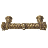 Carpe Diem 6130-3C Crowning Glory Queen Anne Antique Brass Queen Anne 3'' O.C. Pull W/ Swarovski Crystals